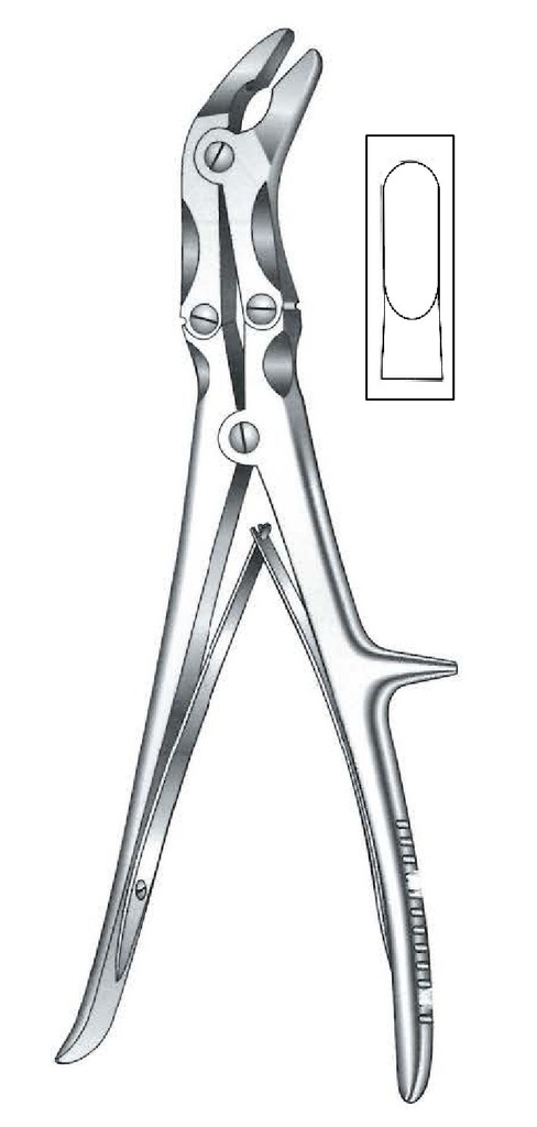 Pinza gubia para hueso Stille premium - longitud = 23 cm / 9"