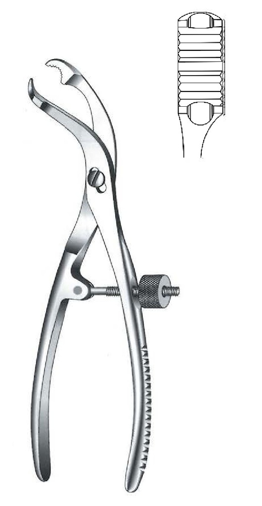 Premium Self-Centering Bone Holding Forceps, Standard Jaws, Width = 2.5mm