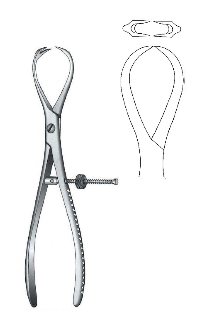 Premium Patella Bone Holding Forceps with Quick Lock
