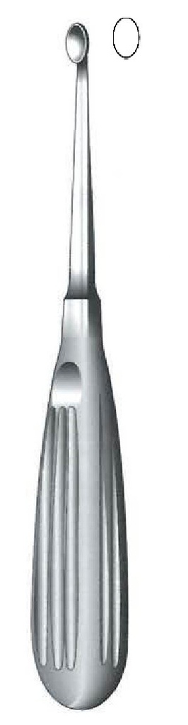 Cureta para el hueso Volkmann premium, figura 000 - longitud = 17 cm / 6-3/4"