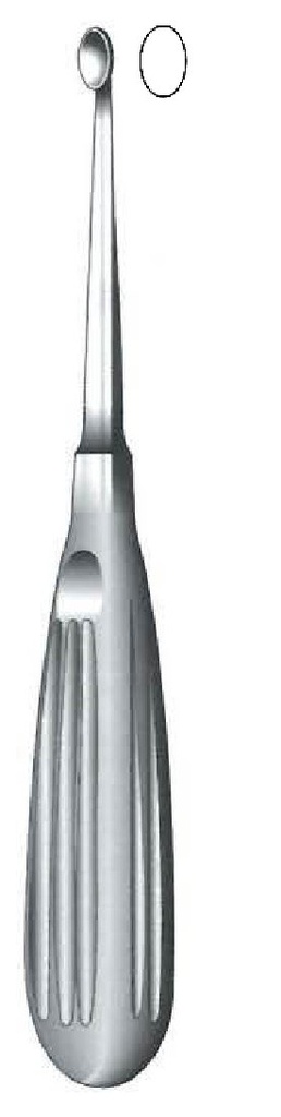 Cureta para el hueso Volkmann premium, figura 00 - longitud = 17 cm / 6-3/4"