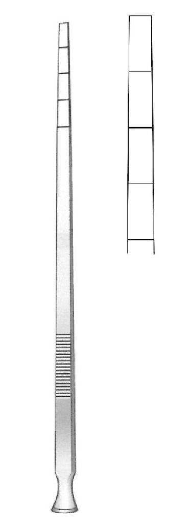 Osteótomo Epker premium, recto, valva = 4 x 1.2 mm