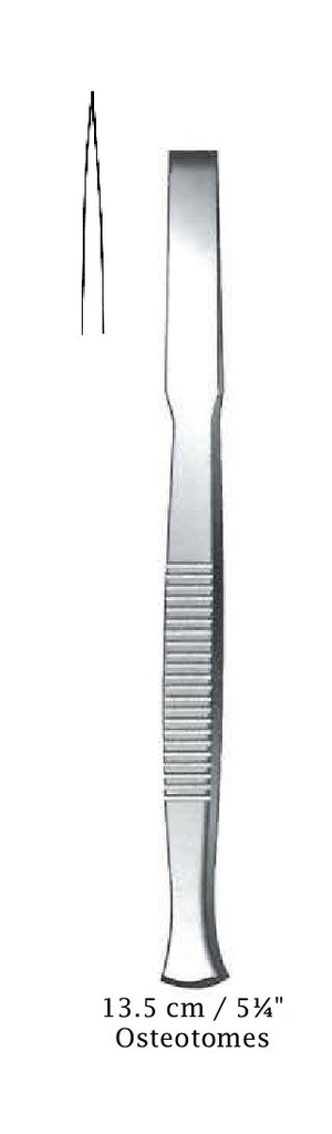 Osteótomo para hueso premium, ancho = 14 mm