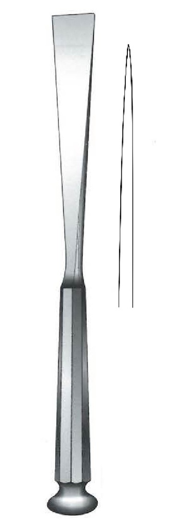 Osteótomo para hueso Stille premium, recta, ancho = 20 mm
