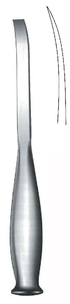 OsteoTome for the bone Smith-Peterson Premium, curved, wide = 16 mm