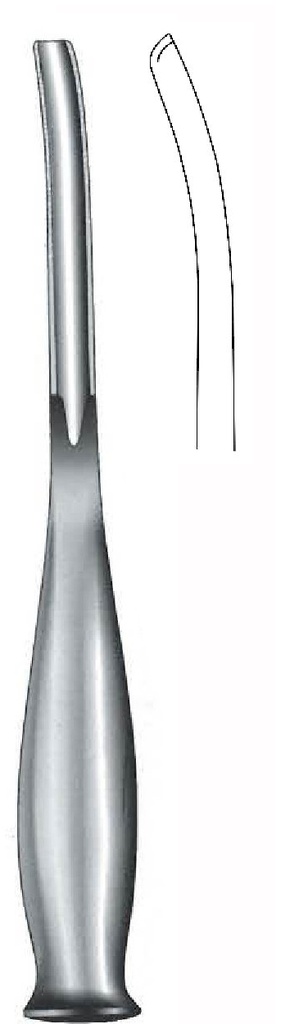 Gubia para el hueso Smith-Peterson premium, curva, ancho = 9 mm