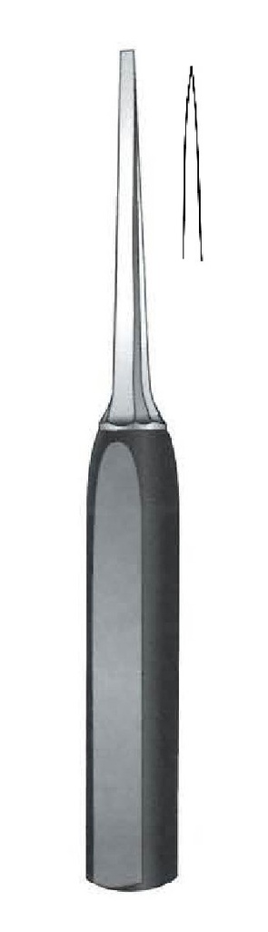Osteótomo para hueso Mini-Lexer premium, ancho = 6 mm