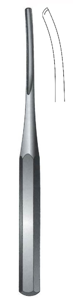 Hilder Premium bone gouge, curve, width = 32 mm - length = 23 cm / 9 "