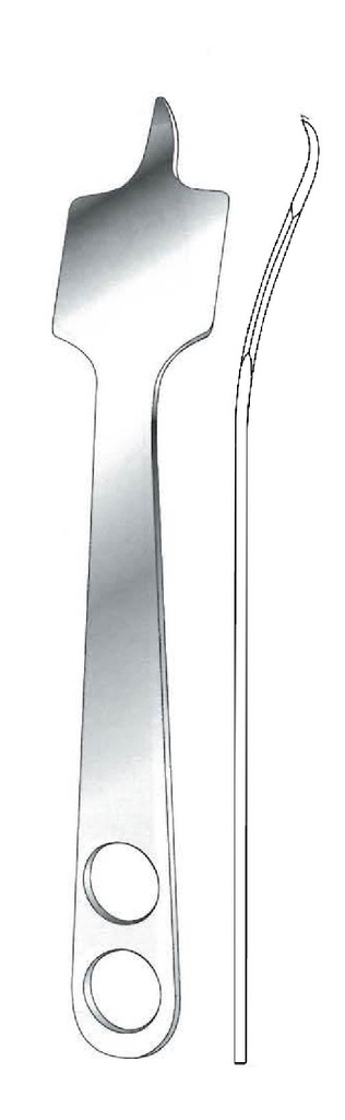 Palanca para hueso Hohmann premium, 23.5 cm / 9¼&quot;, ancho = 43 mm