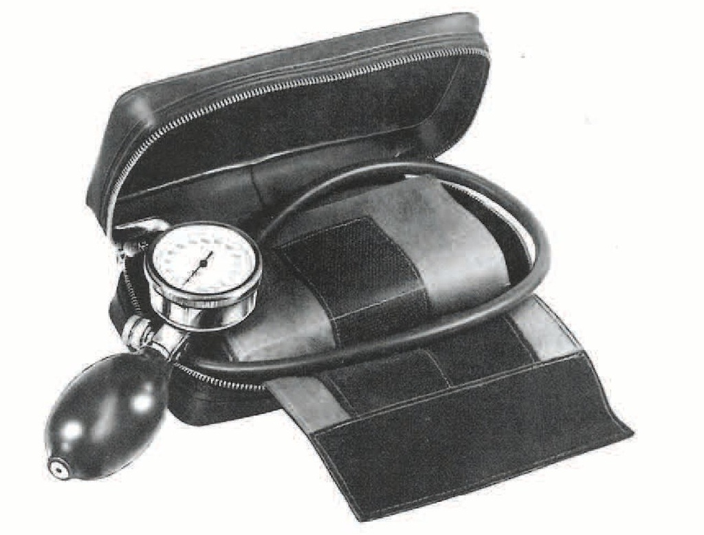 Premium, non-calibrated blood pressure monitor with Velcro cuff
