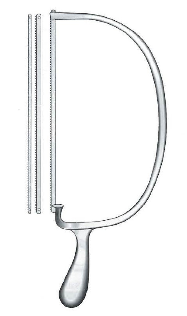 Sierra de amputación Bier premium - longitud = 42 cm / 16-3/4"