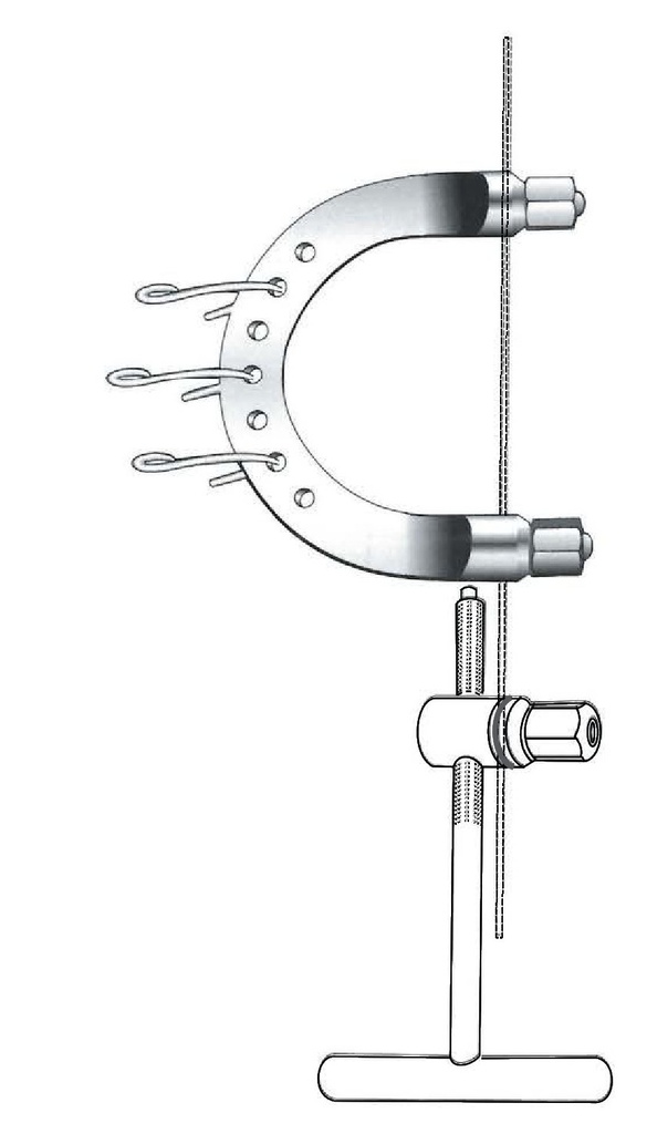 Estribo para extensión Kirschner premium - tamaño = 10.5 x 10.5 cm