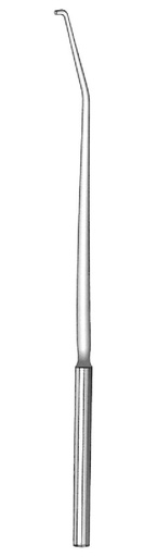 [IU-03667P] Gancho para nervio Dandy premium, curvo a la izquierda - longitud = 20 cm / 8"