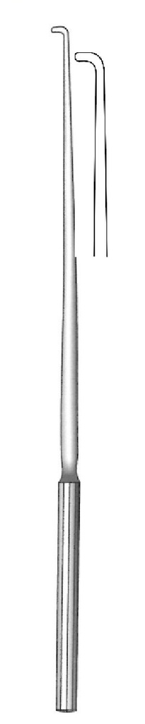 Dandy premium nerve hook, straight - length = 20 cm / 8 "