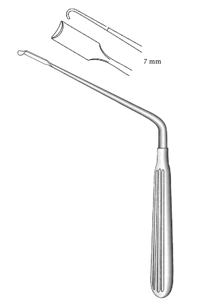 Retractor para raíces nerviosas Scoville premium, angulada