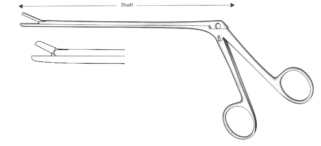 Premium Cushing Laminectomy Forceps, diameter = 2 x 10 mm, straight - length = 12 cm