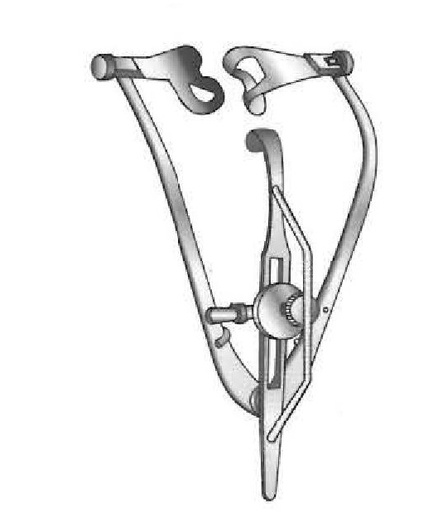 [IU-06295P] Espéculo para el ojo Guyton-Park premium con postes de sutura, valva = 14 mm