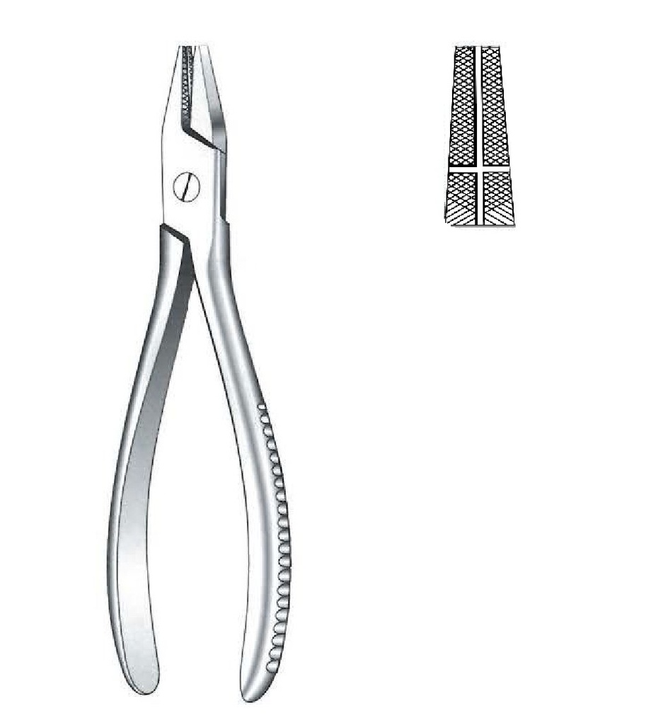 Premium flat tip pliers with transverse slot