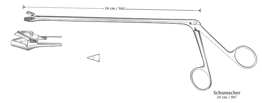 Pinza para biopsia uterina de Schumacher premium, pequeño