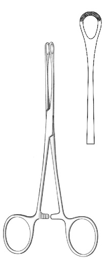 [IU-05590P] Pinza para agarrar tejidos e intestinos Williams premium
