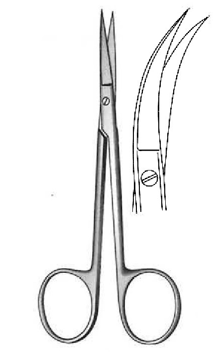 Iris Premium surgical scissors, curve