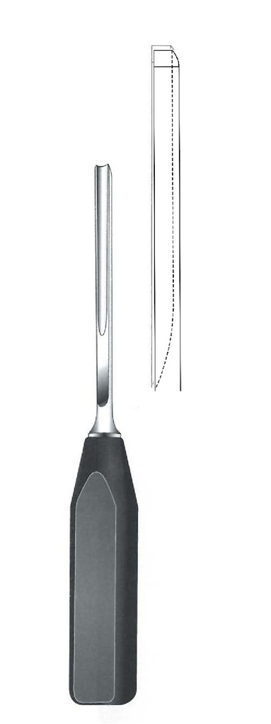 Gubia esponjosa premium con mango de ferrozell, ancho = 10 mm