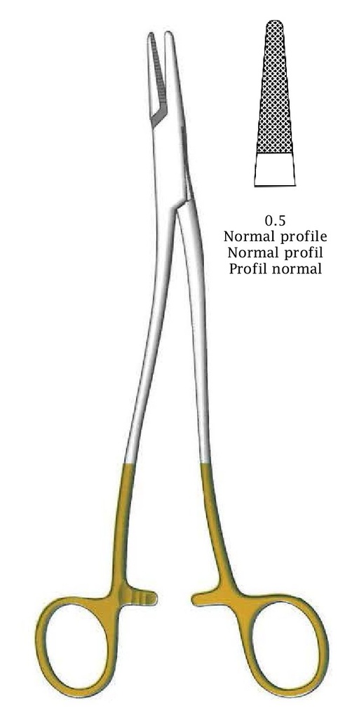 Porta agujas Thomson-Walker premium, TC Gold