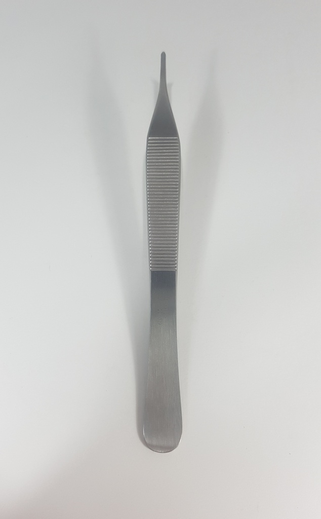 Pinza de Disección Adson con Punta Recta, Con Dientes de 1:2 - Longitud de 15 cm