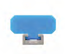 Silicone fixing system with rail, screw and nut - 40 x 25 mm