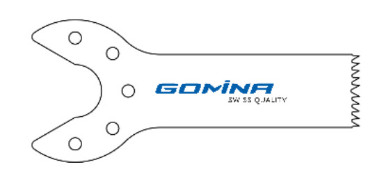 Non-sterile surgical saw blade 25mm x 9mm x 0.40mm