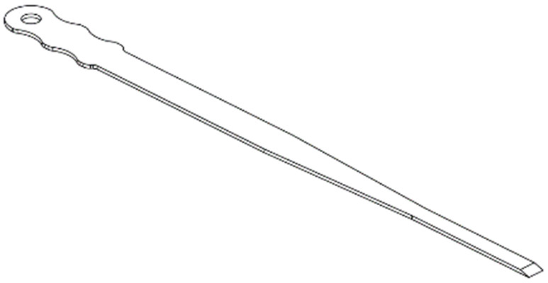 Cincel recto largo 143 mm x 6mm x 1.19mm