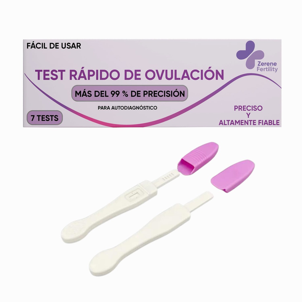 Test de Ovulación de Detección Rápida en Orina de Zerene Fertility - Caja de 7 Unidades
