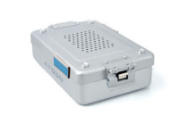 PERFORATED PLASMA SETERILIZATION CONTAINER FOR DENTAL 1/2 AND GRAY PERFORATED COVER - 227 X 166 X HM MM