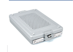 Container for sterilization with biological barrier of dental model and not perforated lid - 325 x 192 x h mm