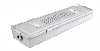 Container for drilling Endo model sterilization and perforated lid - 535 x 160 x hm mm