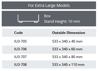 Perforated Stainless Steel Sterilization Basket for Big Extra Model - 533 x 340 x h mm