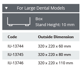 Cesta de Esterilización Perforada de Acero Inoxidable sin Tapa para Modelo Dental Grande - 320 x 220 x H mm