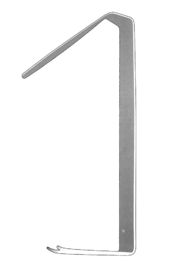 [IU-05278] Rinoplasty instrument Aufricht - Length = 11 cm / 4-1 / 4 ", leaf = 50 x 6 mm