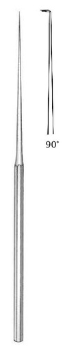 [IU-04377] Barbara ear hook - length = 16 cm / 6-1 / 4 ", tip = 2.0 mm, angle = 90 °