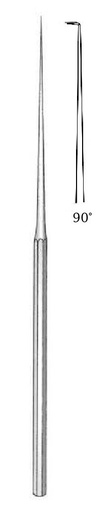 [IU-04378] Barbara ear hook - length = 16 cm / 6-1 / 4 ", tip = 2.5 mm, angle = 90 °