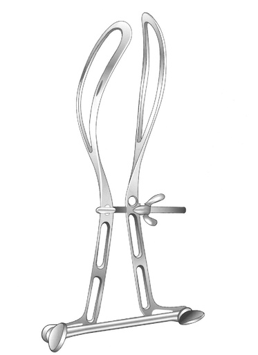 [IU-02164] Barton Obstetric clamp - Length = 36 cm / 14-1 / 4 "
