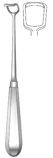 [IU-04849] Beckmann adenoid curette, width = 18 mm - length = 22 cm / 8-3/4"