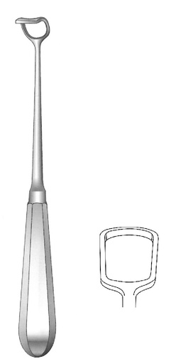 [IU-04850] Beckmann adenoid curette, width = 20 mm - length = 22 cm / 8-3/4"