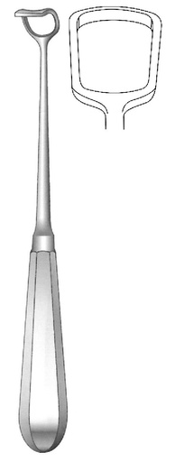 [IU-04852] Beckmann adenoid curette, width = 22 mm - length = 22 cm / 8-3/4"