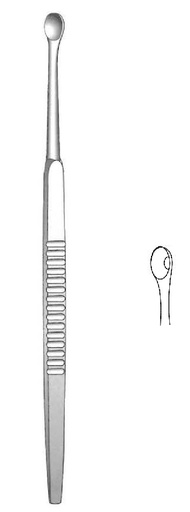 [IU-08871] Besnier curette, diameter = 3 mm - length = 13.5 cm / 5-1/4"