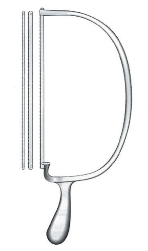 [IU-07227] Bier amputation saw - length = 42 cm / 16-3/4"