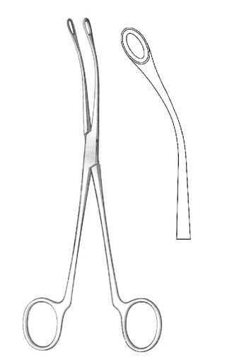 [IU-05858] Pinza para cálculo biliar Blake, curva - longitud = 20 cm / 8"