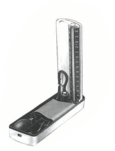 [IU-00117] Blood pressure pressure gauge, calibrated with velcro sleeve