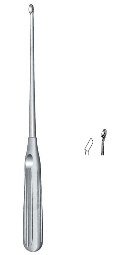 [IU-07538] Cureta para huesos, extremo único, figura 3