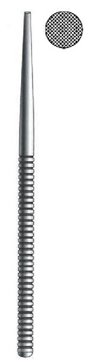 [IU-07118] Lima para huesos, punta redonda, diámetro = 8 mm - longitud = 15.5 cm / 6"